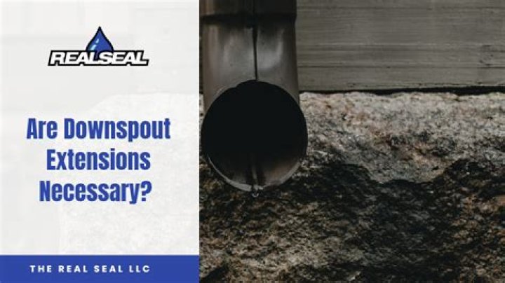 Are downspouts necessary?