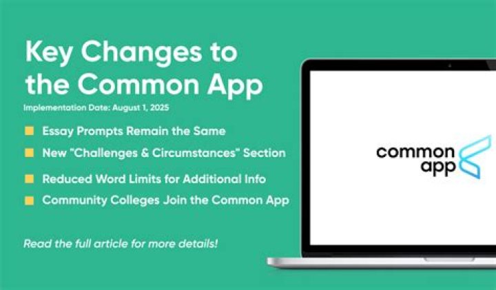 Are there any changes to the Common App?