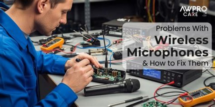 Are there any problems with wireless microphones at an event?