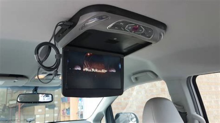 Can a flip down DVD player be used in a car?