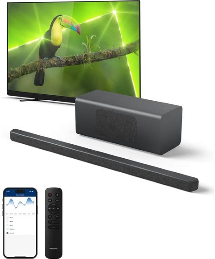 Can a Philips sound bar be controlled with a remote?
