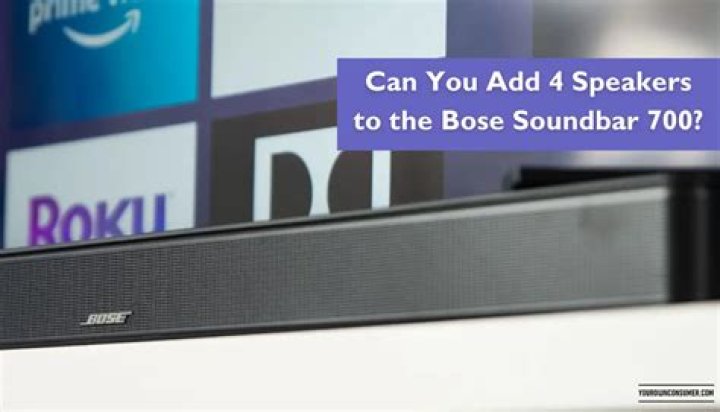 Can I add speakers to my Bose Soundbar?