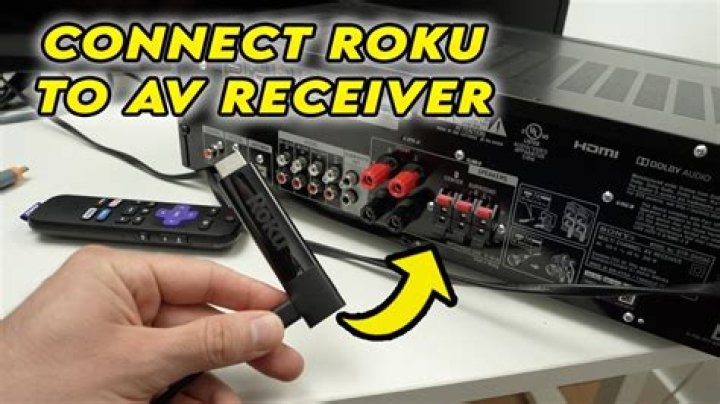 Can I connect Roku stick to my receiver?
