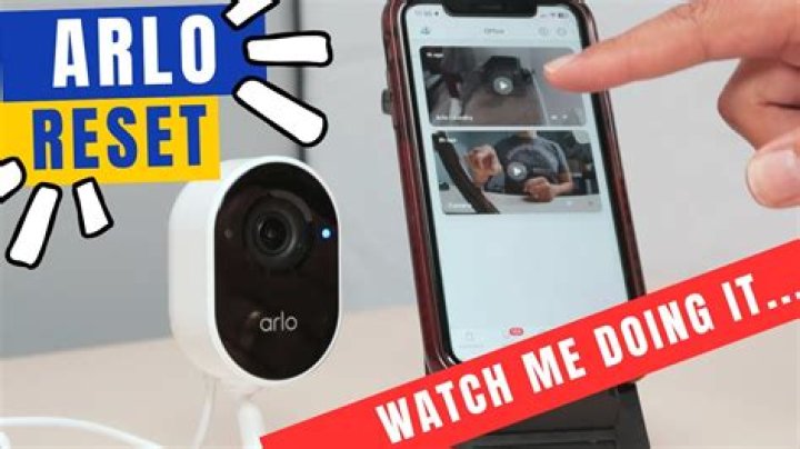 Can I factory reset my Arlo camera?