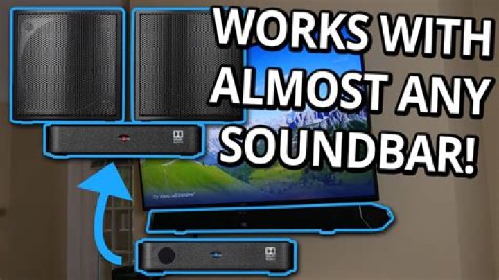 Can I use soundbar as front speakers?