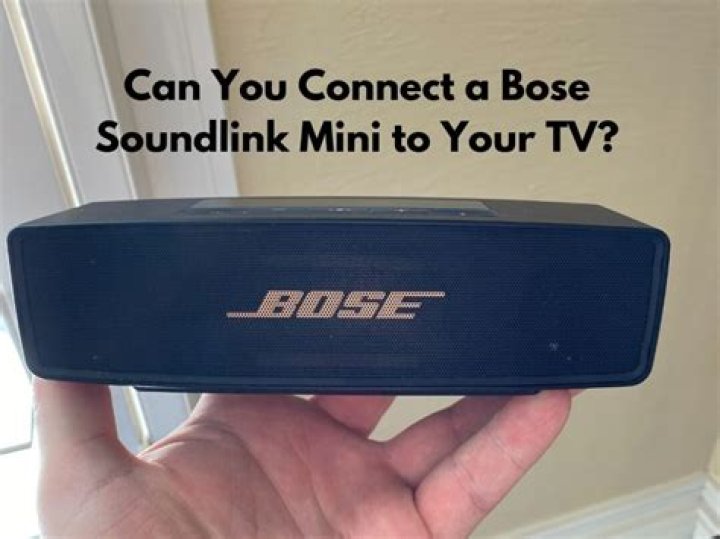Can my Bose Soundlink connect to my TV?