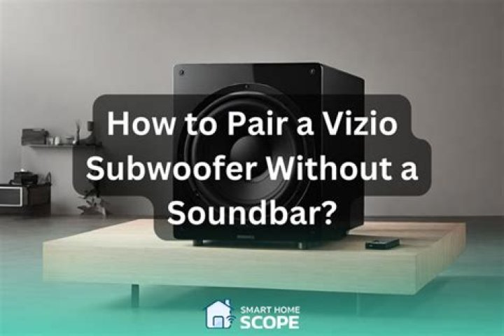 Can Vizio subwoofer work without soundbar?