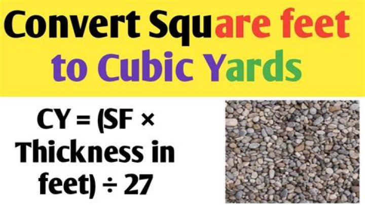 Can you convert square feet to cubic feet?