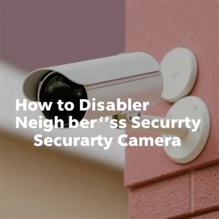 Can you disable surveillance camera?