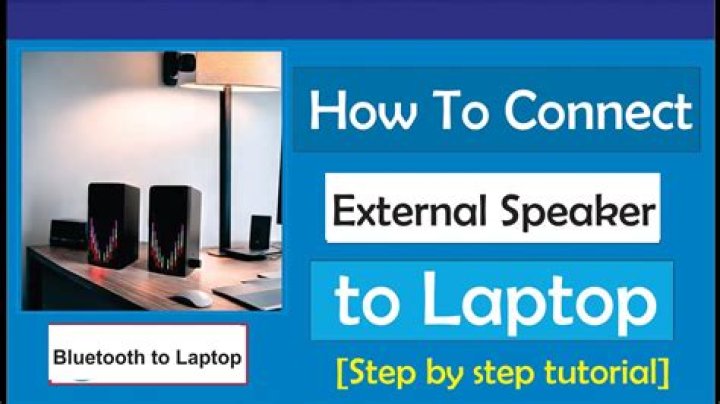 Can you hook up external speakers to a laptop?