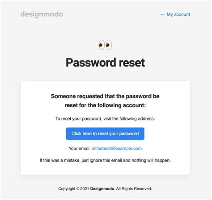 Can you send a link to a password reset?