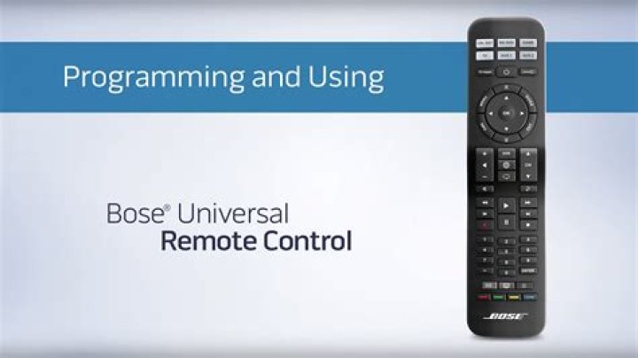 Can you use a Universal Remote on a Bose?