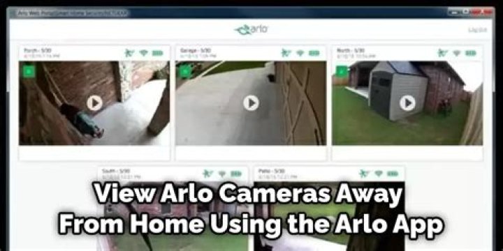 Can you view Arlo cameras away from home?