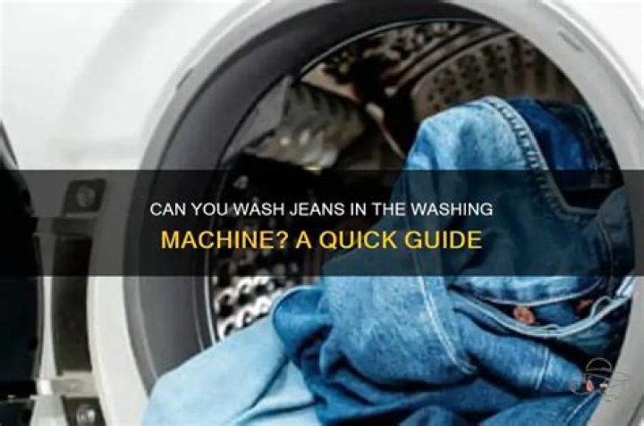 Can you wash jeans in the washing machine?
