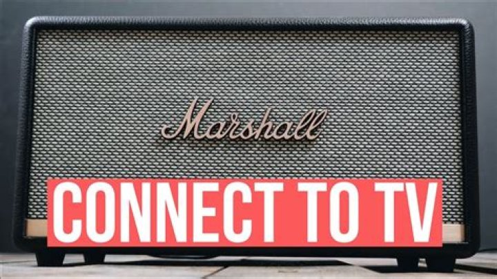 Does Marshall Stanmore connect to TV?