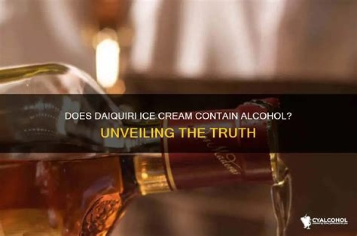 Does the ice cream have alcohol?