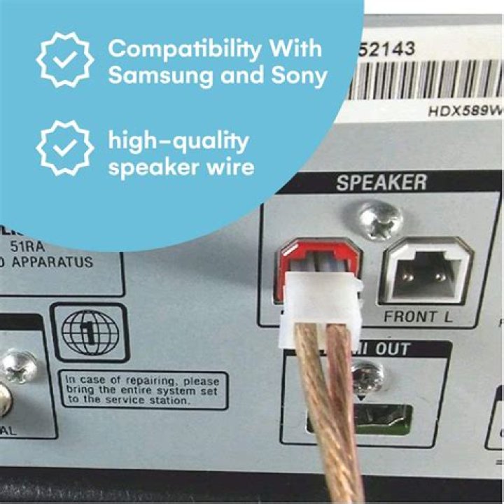 How big are speaker wire plugs for Sony?