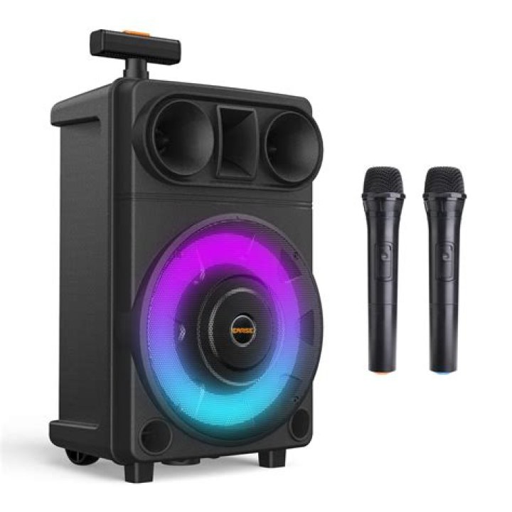 How big is a Kenwood portable PA speaker system?