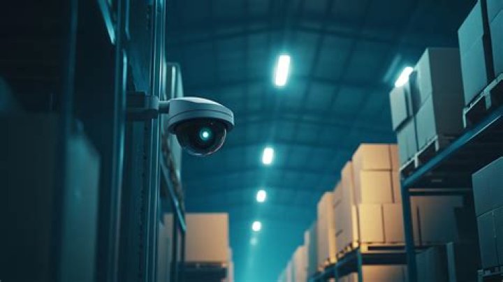 How big is a warehouse security camera system?