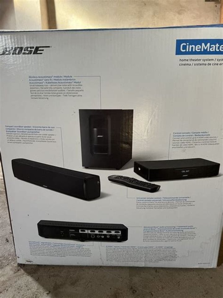 How big is the Bose CineMate 120 speaker?
