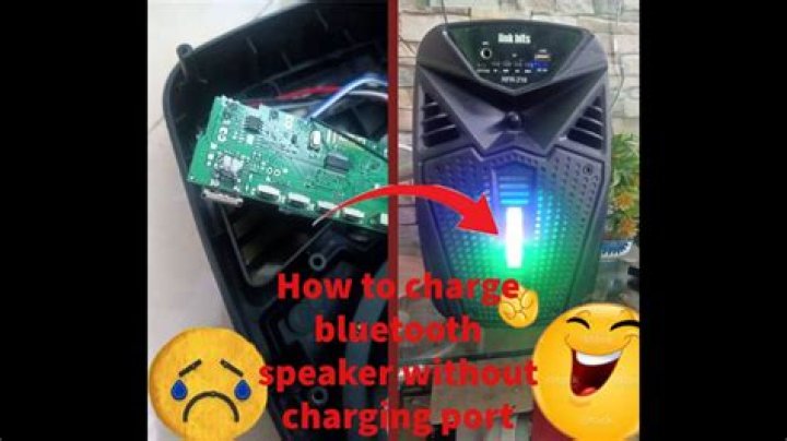 How can I charge my Bluetooth speaker without a charging port?