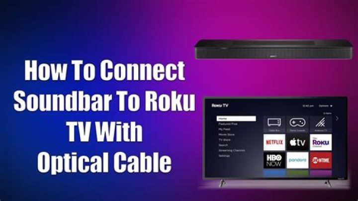 How can I connect my sound bar to my Roku TV?