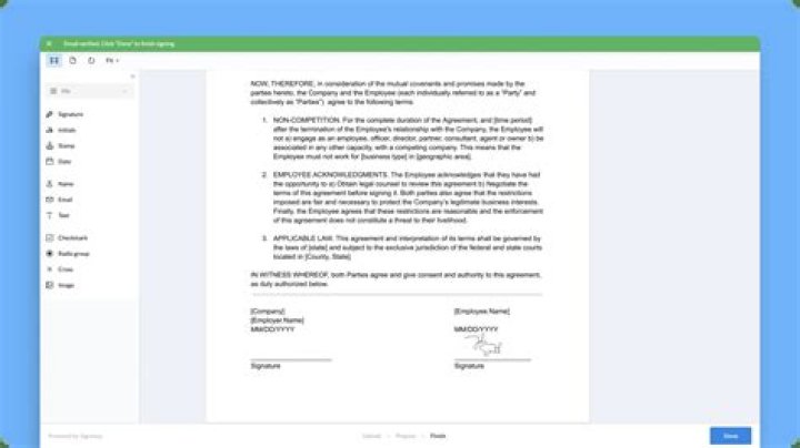 How can I get signature without printing off?