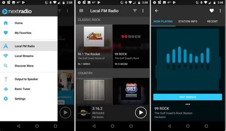 How can I listen to local radio stations on my phone?