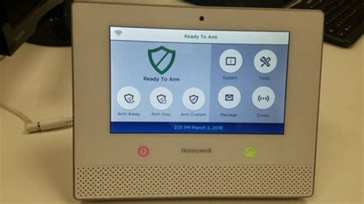 How can I set my Honeywell alarm to arm away?