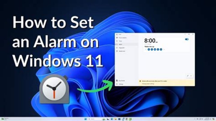 How can I set up an alarm on my computer?