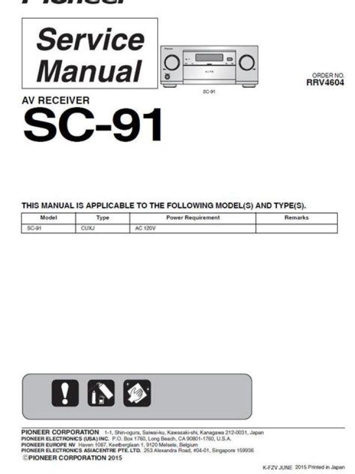 How can I set up my pioneer sc-91?