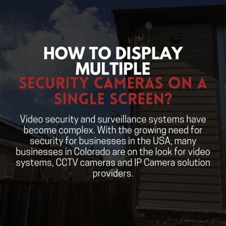 How can I view my security cameras on my TV?