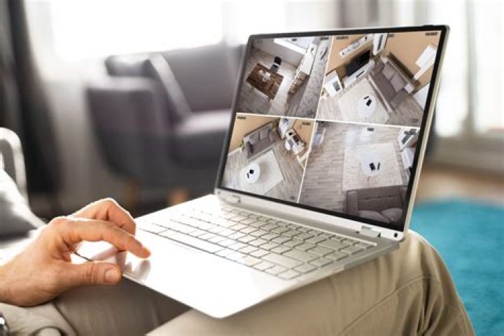 How can I watch CCTV footage on my laptop?