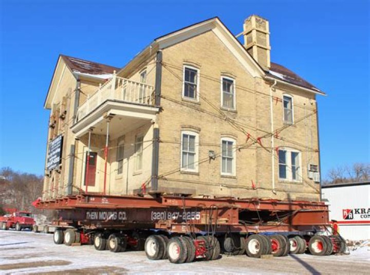 How did they used to move houses?