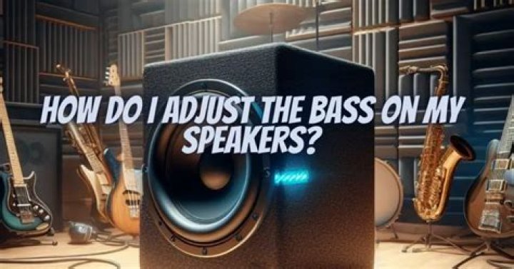 How do I adjust the bass on my Bose Soundwave?