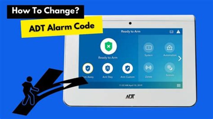 How do I change my ADT security code?