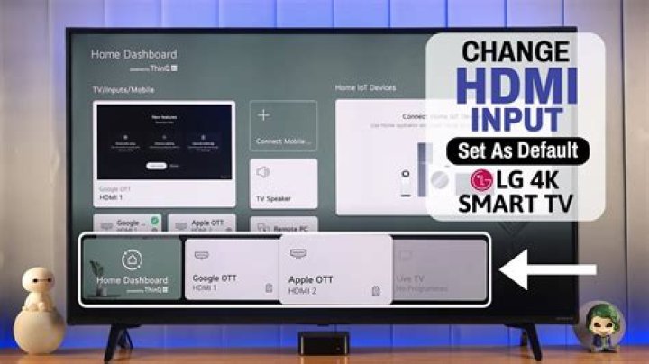 How do I change my LG TV from HDMI 1 to HDMI 2?