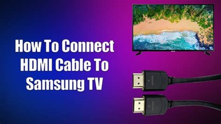 How do I connect cable to my Samsung LED TV?