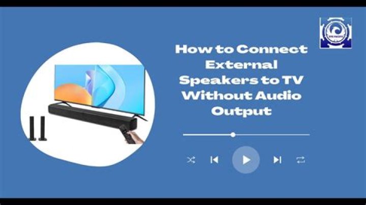 How do I connect external speakers to my Haier LED TV?