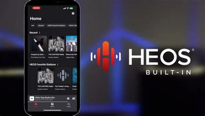 How do I connect my Denon receiver to my HEOS app?