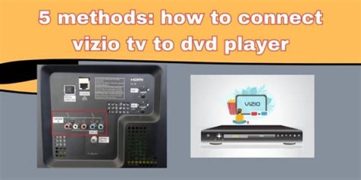 How do I connect my DVD player to my Vizio TV?