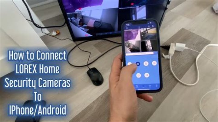 How do I connect my iPhone to Lorex?