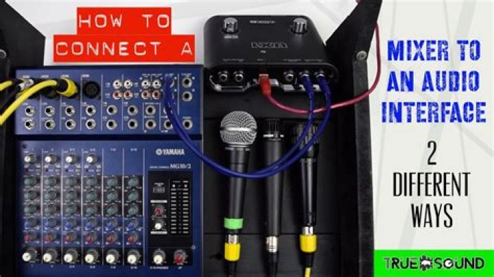 How do I connect my Peavey mixer to my speakers?