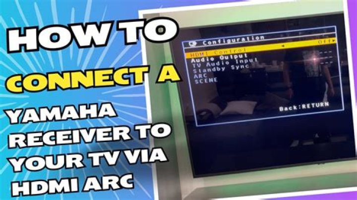 How do I connect my Qled TV to my Yamaha receiver?