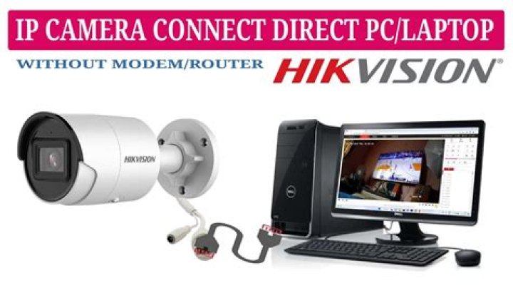 How do I connect my security camera to my laptop?