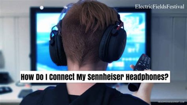 How do I connect my Sennheiser wireless headphones to my Yamaha receiver?