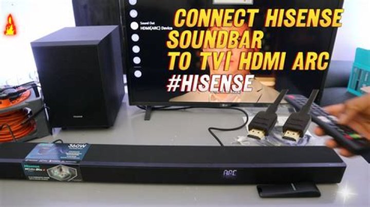 How do I connect my yamaha soundbar to my hisense tv?