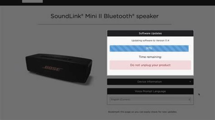 How do I downgrade my Bose Soundlink mini 2 firmware?