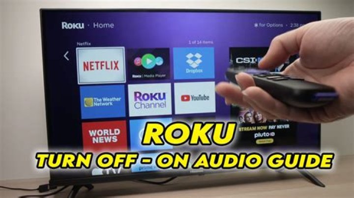 How do I enable audio guide on Roku?