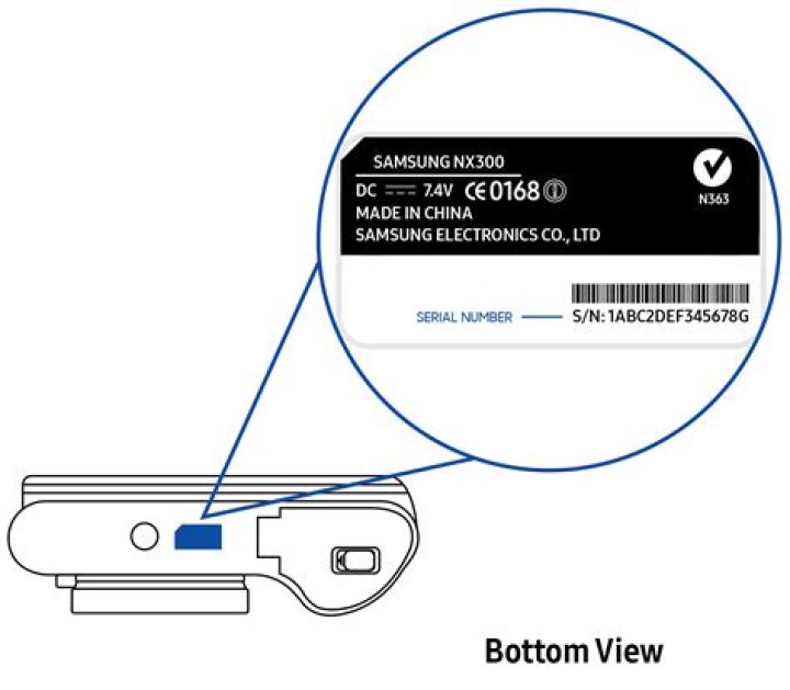 How do I find my Samsung serial number?